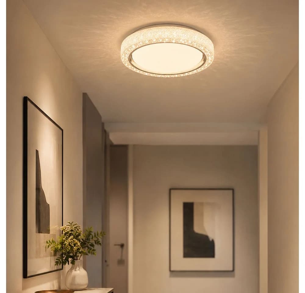 GLOBO LIGHTING LED Deckenleuchte mit CCT-Funktion und Kristallen - Bild 4