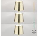 GLOBO LIGHTING LED Tischleuchte 2er Set Gold Touchdimmer Akku IP44 Bild 5