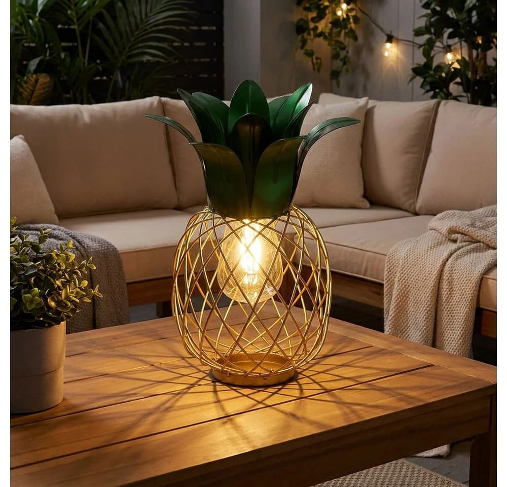 GLOBO LIGHTING Solarleuchte Ananas LED Warmweiß 2er Set - Bild 3