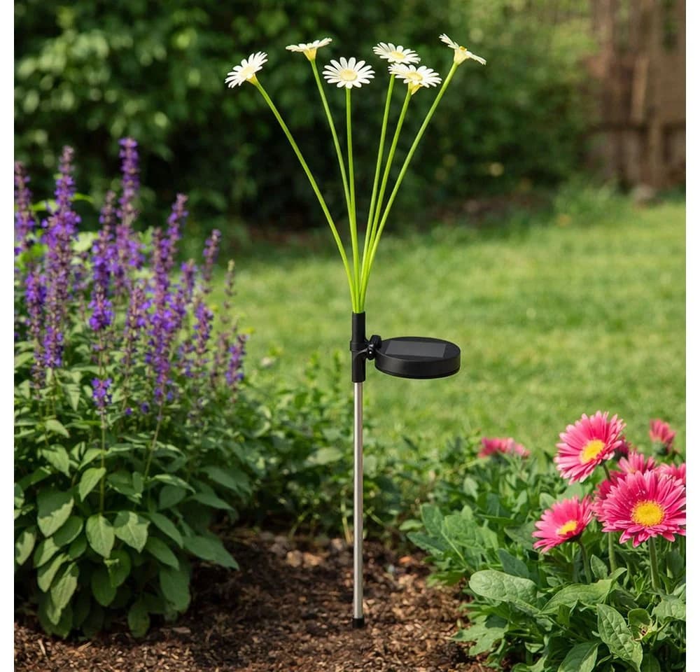 GLOBO LIGHTING Solarleuchte Blumen 3er Set Warmweiß - Bild 5