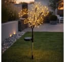 GLOBO LIGHTING Solarleuchte Edelstahl Warmweiß 2er Set Bild 1