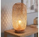 GLOBO LIGHTING LED Nachttischlampe Bambus Warmweiß Bild 3