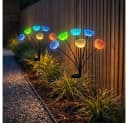 GLOBO LIGHTING LED Solarleuchte RGB Farbwechsler Edelstahl Schwarz IP44 Bild 2