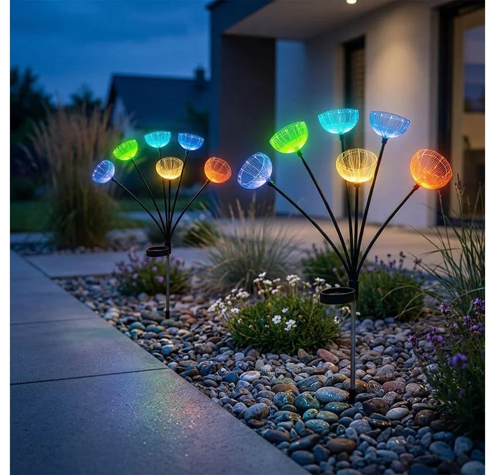 GLOBO LIGHTING LED Solarleuchte RGB Farbwechsler Edelstahl Schwarz IP44 - Bild 3