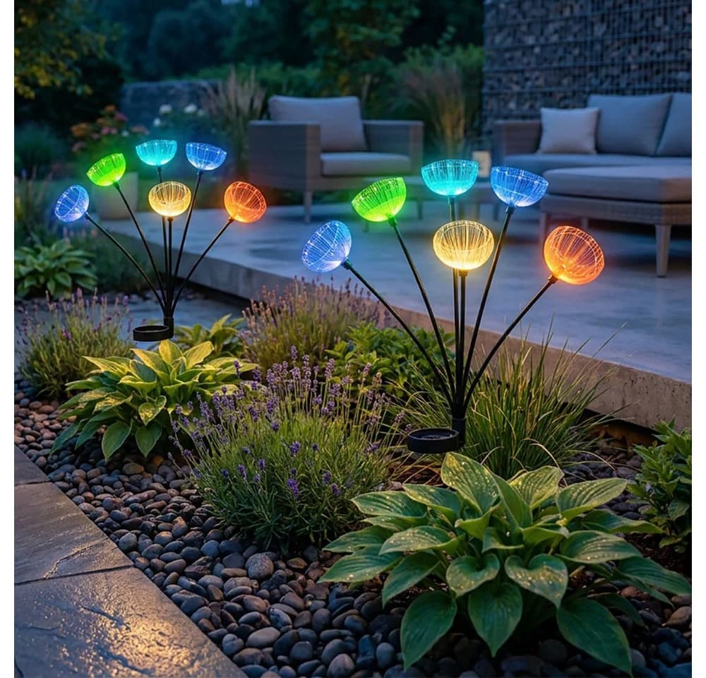 GLOBO LIGHTING LED Solarleuchte RGB Farbwechsler Edelstahl Schwarz IP44 - Bild 4