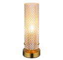 GLOBO LIGHTING LED Nachttischlampe Gold Glas Bild 2