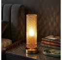 GLOBO LIGHTING LED Nachttischlampe Gold Glas Bild 3