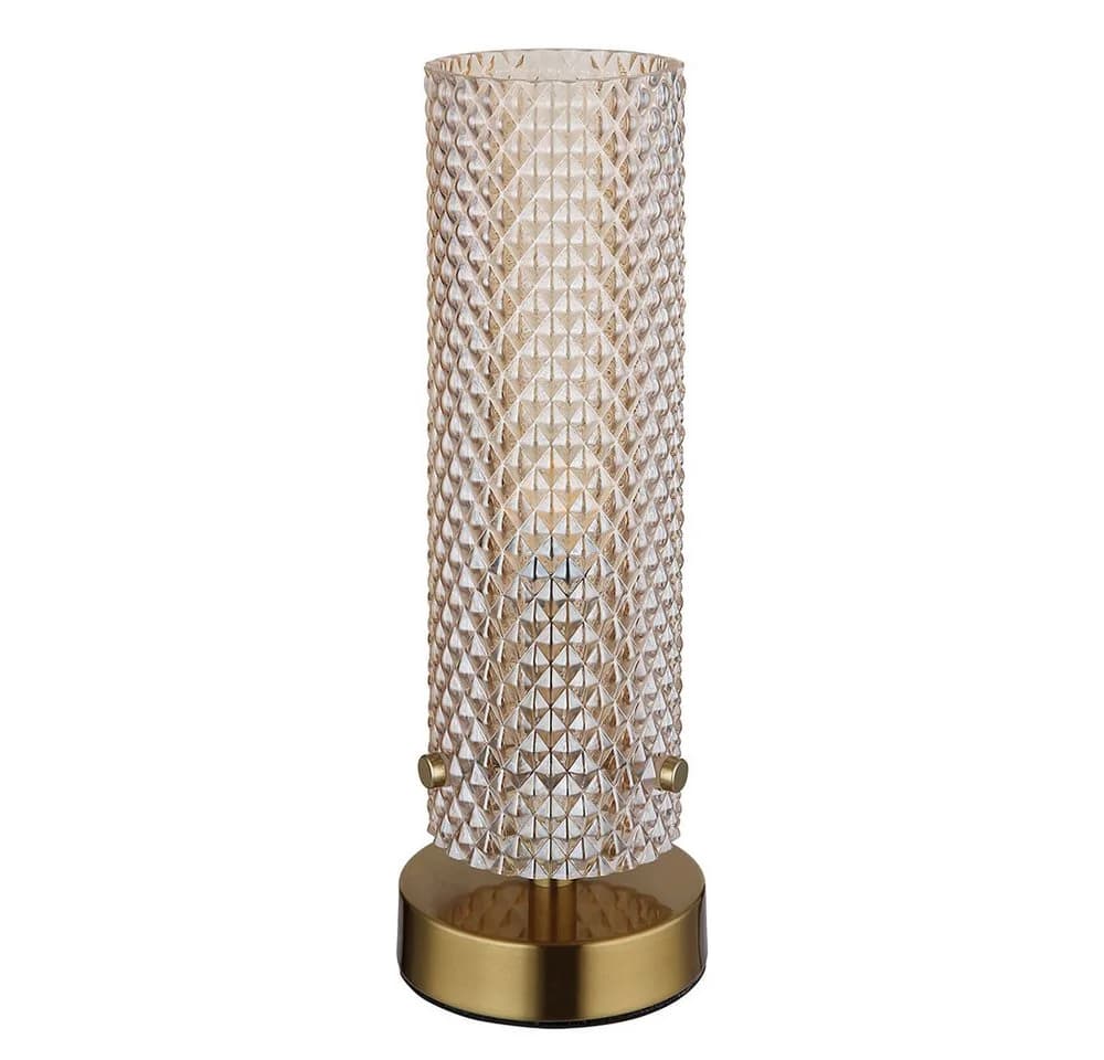 GLOBO LIGHTING LED Nachttischlampe Gold Glas - Bild 5