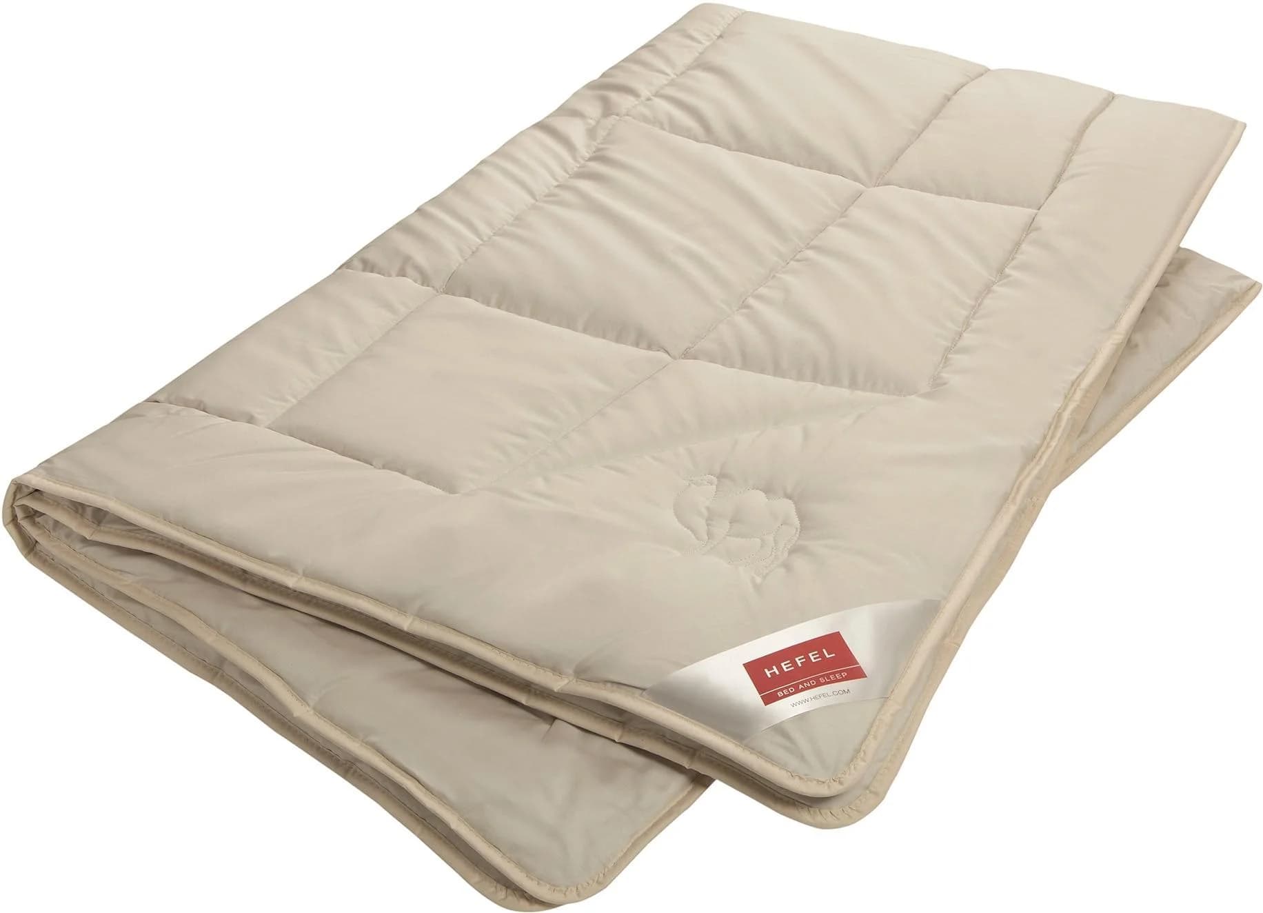 HEFEL Camel Dream Ganzjahresdecke 200x200 cm Champagner Baumwolle Kamelhaar