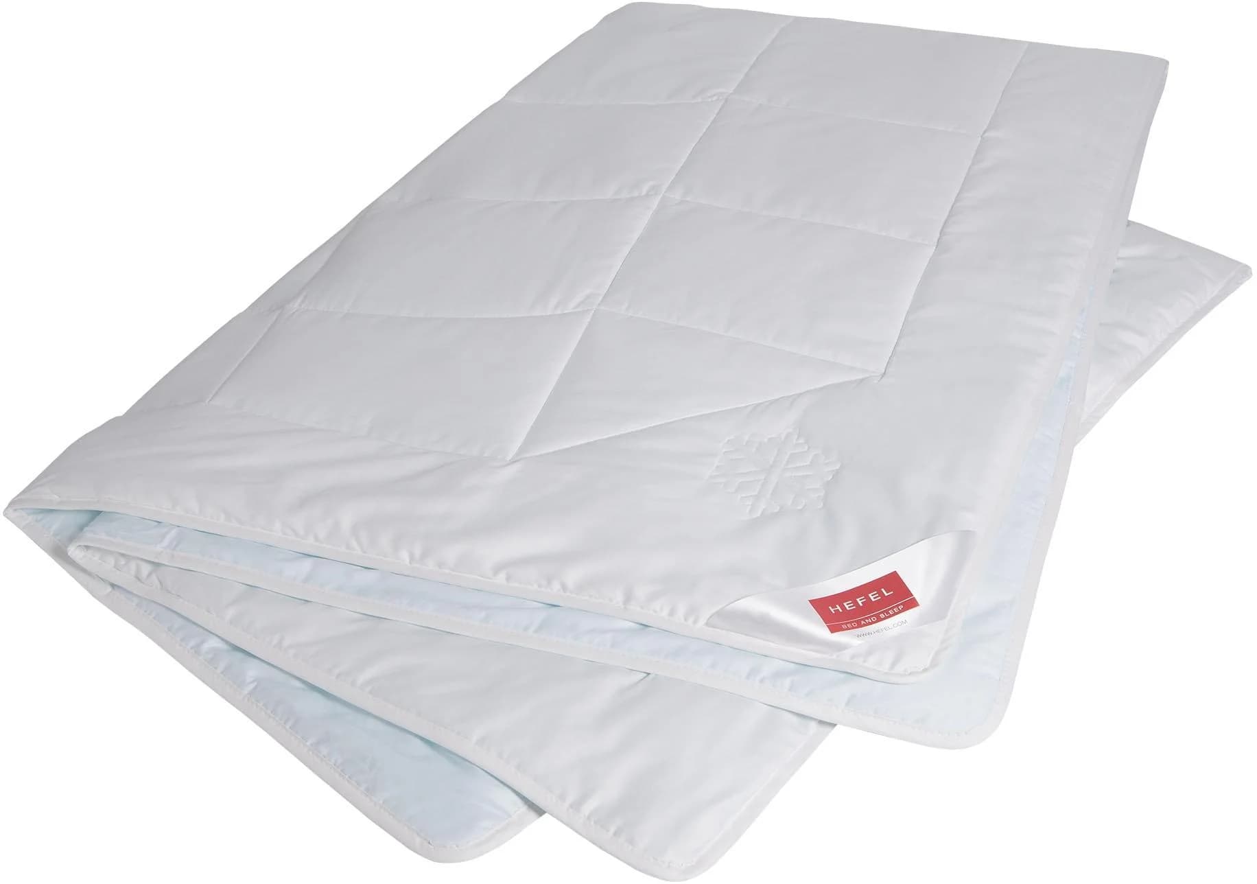 HEFEL Cool Naturfaserbettdecke Weiß 155x220cm mit PCM-Kühlung