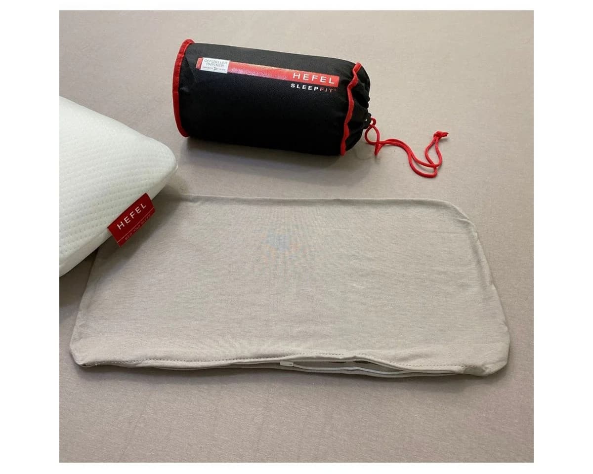 Hefel Kissenbezug für Reisekissen Sleep-Fit Jersey Braun