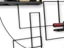 DanDiBo Weinregal Wand Metall Schwarz Pi4 Bild 5