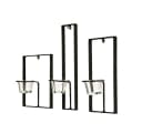 DanDiBo Wandkerzenhalter 3-tlg. Schwarz Metall Modern Bild 4