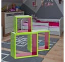 Bhp Design-Regal 3-teilig MDF Hochglanz Grün/Pink Bild 4