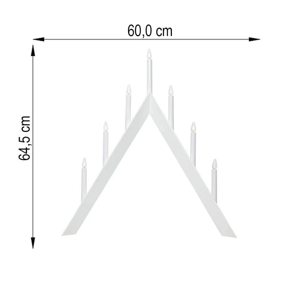 EGLO LED Kerzenständer Pyramide Weiß Warmweiß - Bild 5