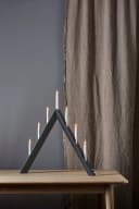 EGLO Kerzenständer Arrow LED Holz Anthrazit Warmweiß Bild 1