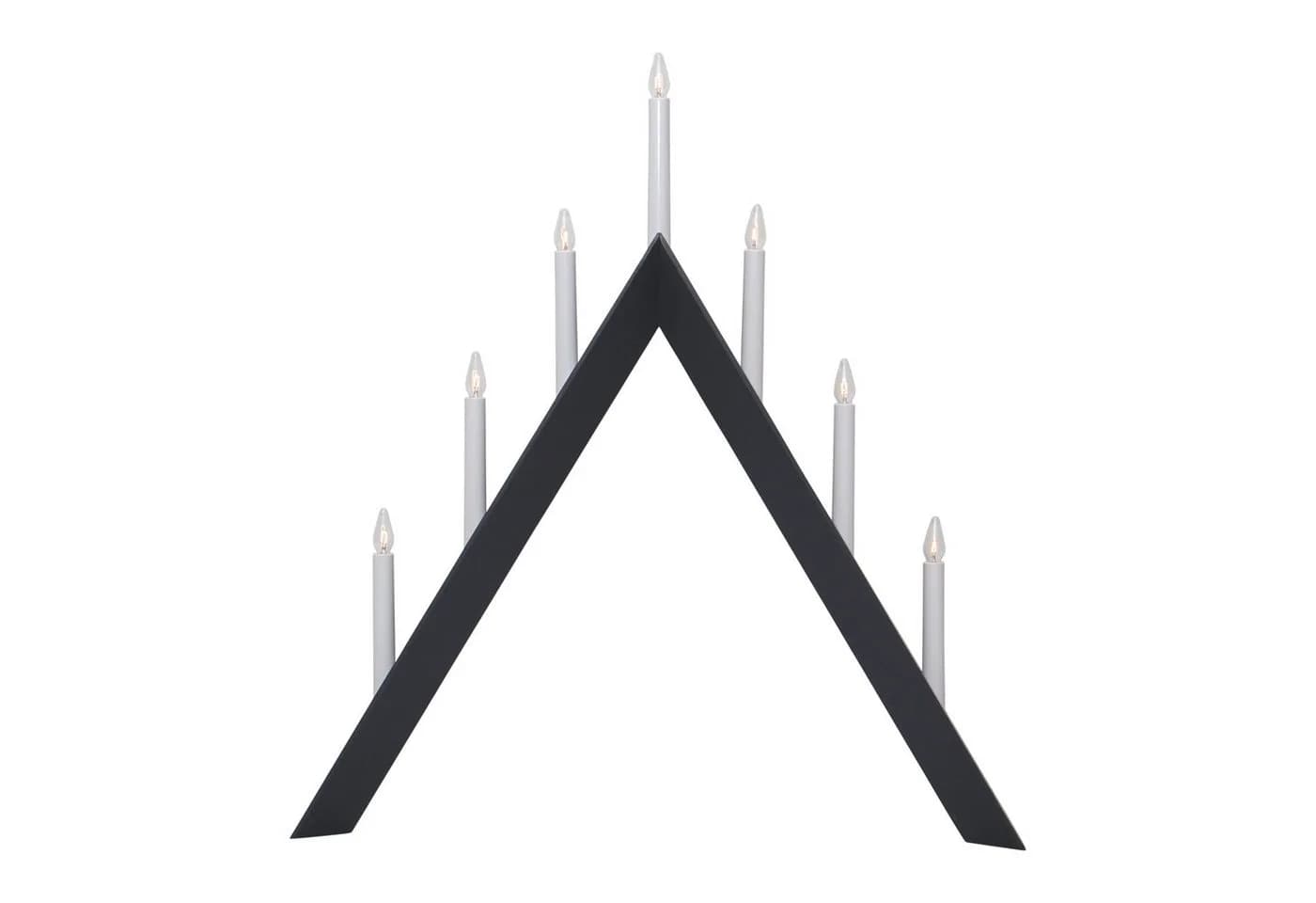 EGLO Kerzenständer Arrow LED Holz Anthrazit Warmweiß - Bild 2