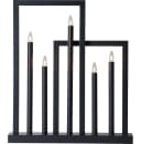 EGLO Kerzenständer FRAME Anthrazit Holz Metall mit LED Warmweiß Bild 2