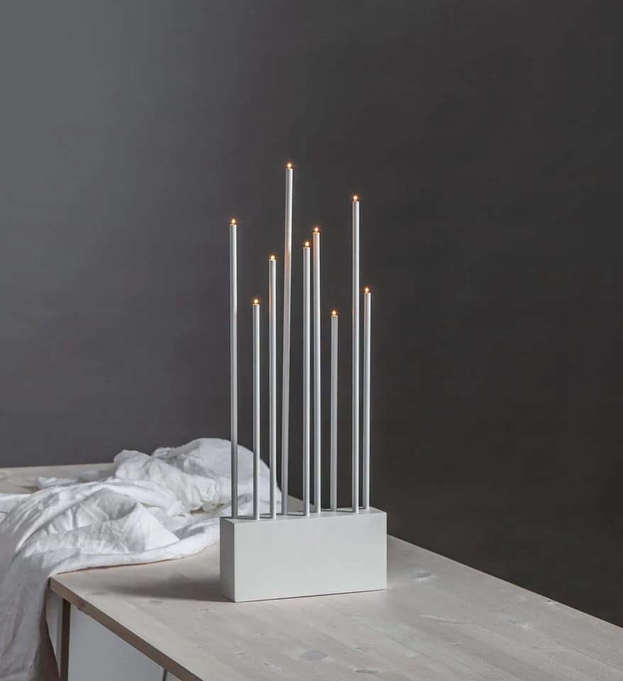 EGLO Kerzenständer Buzz LED Weiß Warmweiß