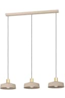 EGLO VALDIOLA Hängeleuchte 3-flammig Beige/Messing Stahl Bild 5