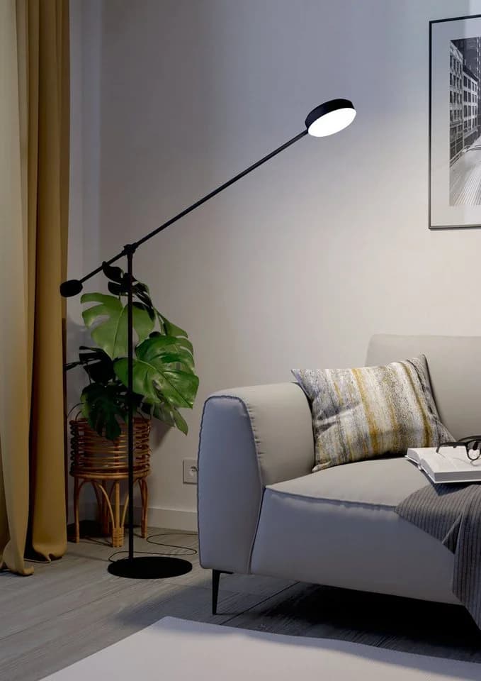 EGLO LED Stehlampe Clavellina Schwarz 24W