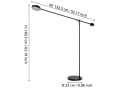 EGLO LED Stehlampe Clavellina Schwarz 24W Bild 3
