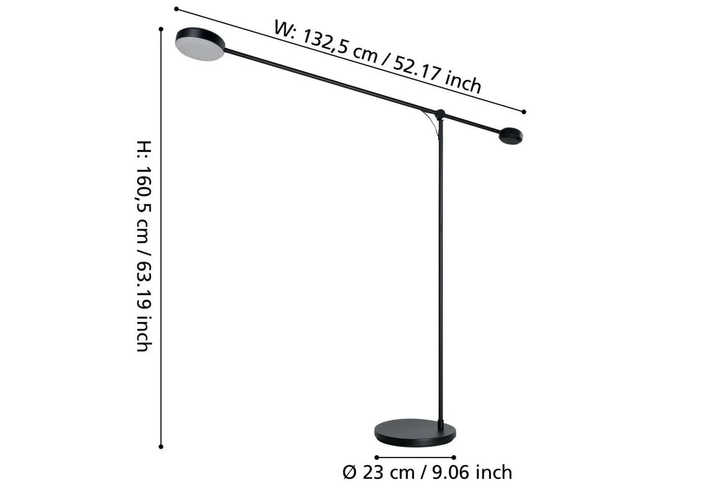EGLO LED Stehlampe Clavellina Schwarz 24W - Bild 3
