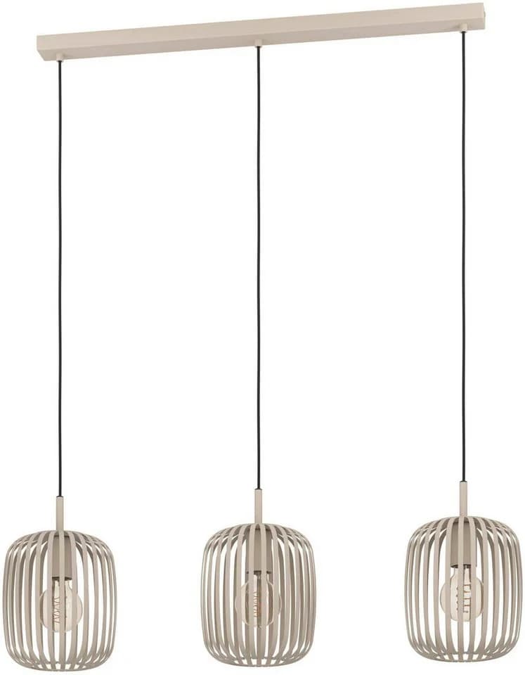 Eglo Hängeleuchte Romazzina Beige Stahl Pendelleuchte 3-flammig - Bild 2