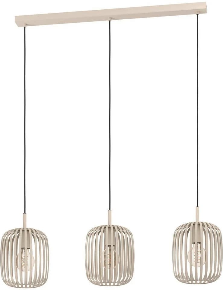 Eglo Hängeleuchte Romazzina Beige Stahl Pendelleuchte 3-flammig - Bild 3