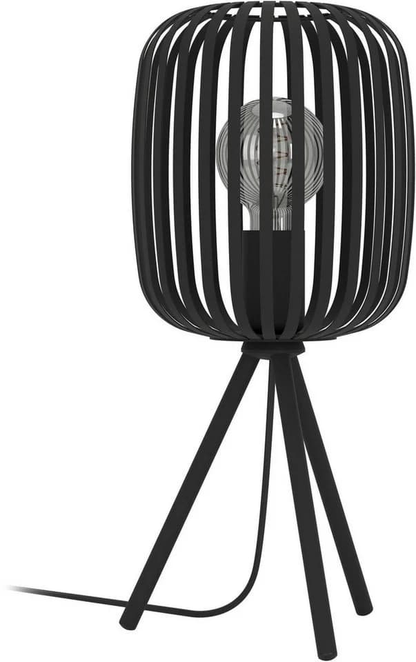 EGLO Tischleuchte ROMAZZINA Stahl Nachtischlampe Schwarz - Bild 2