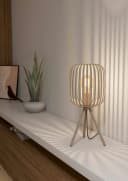 EGLO Tischleuchte ROMAZZINA Stahl Beige Bild 1