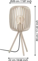 EGLO Tischleuchte ROMAZZINA Stahl Beige Bild 3