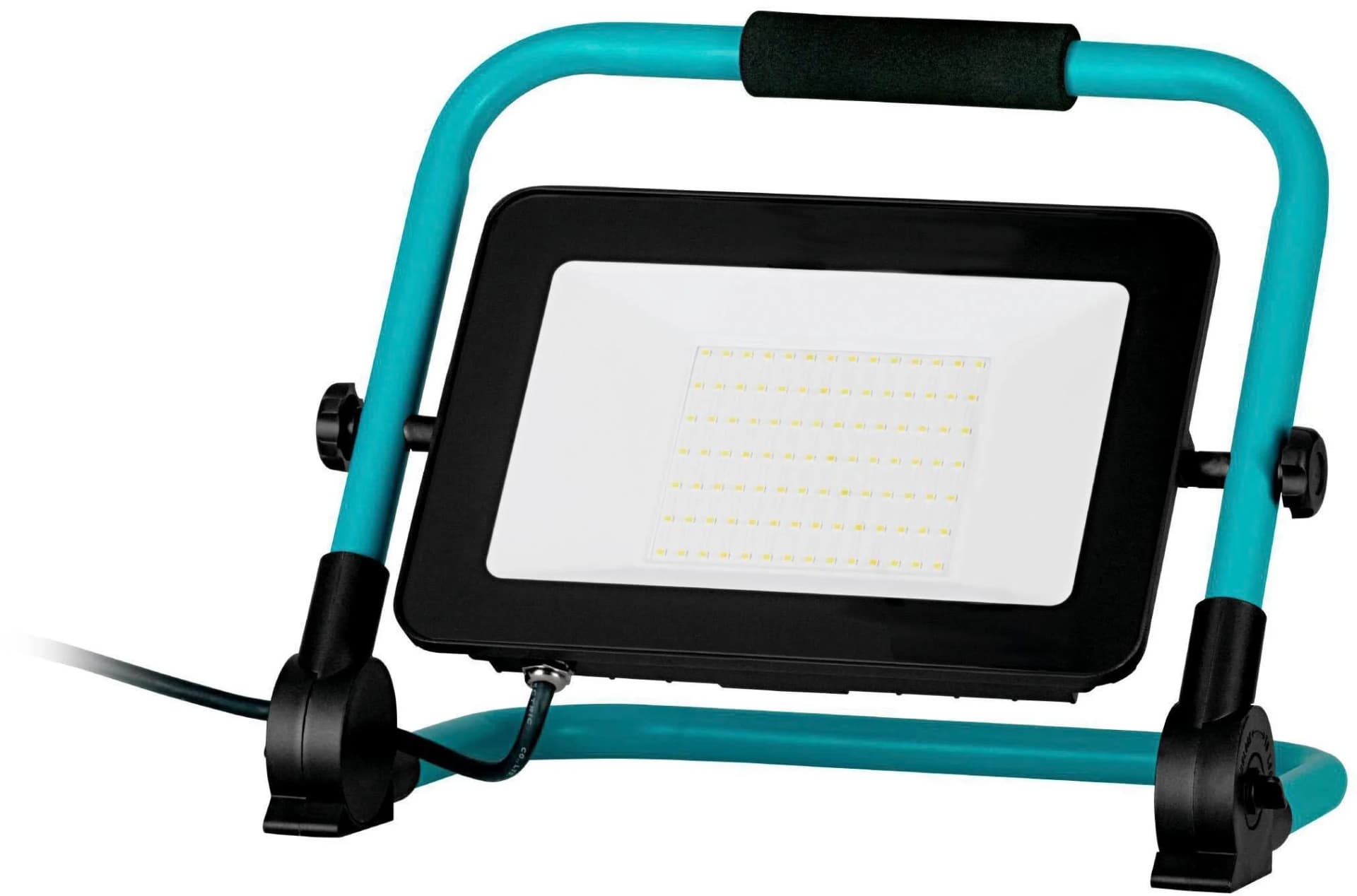 EGLO LED Wandstrahler Avelar Strahler Tragbare Arbeitsleuchte IP65 Schwarz Türkis