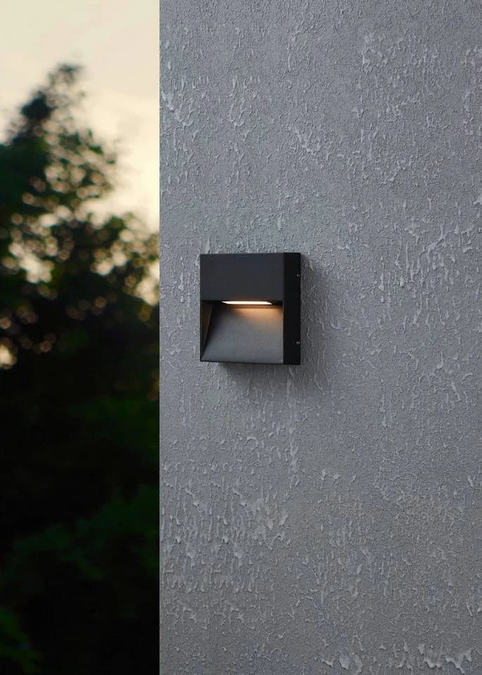EGLO Wandleuchte Maruggio schwarz LED Außenleuchte IP65