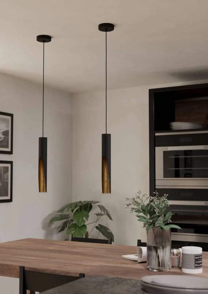 EGLO Hängeleuchte BARBOTTO Schwarz Gold LED - Bild 3