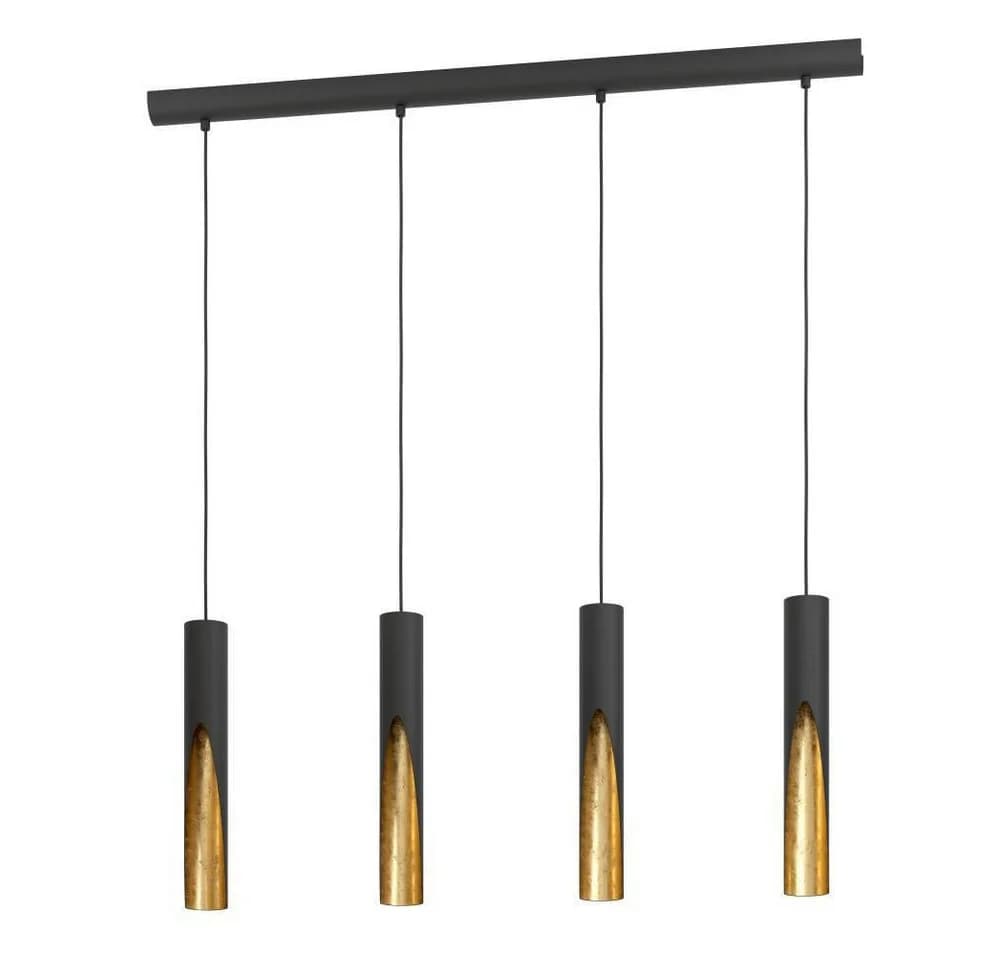EGLO Hängeleuchte BARBOTTO Schwarz/Gold LED