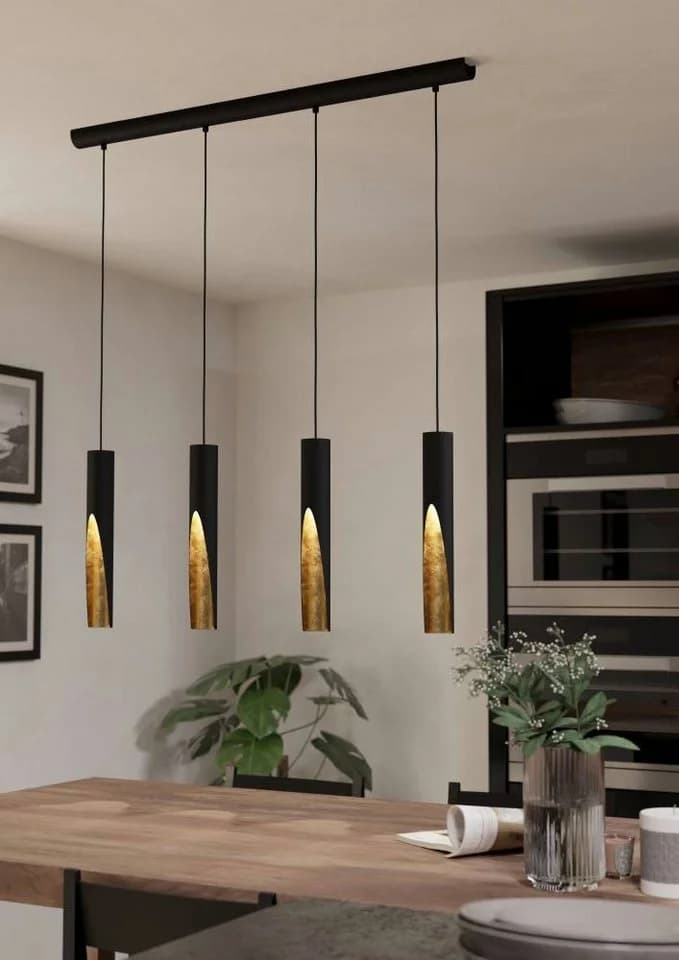 EGLO Hängeleuchte BARBOTTO Schwarz/Gold LED - Bild 2