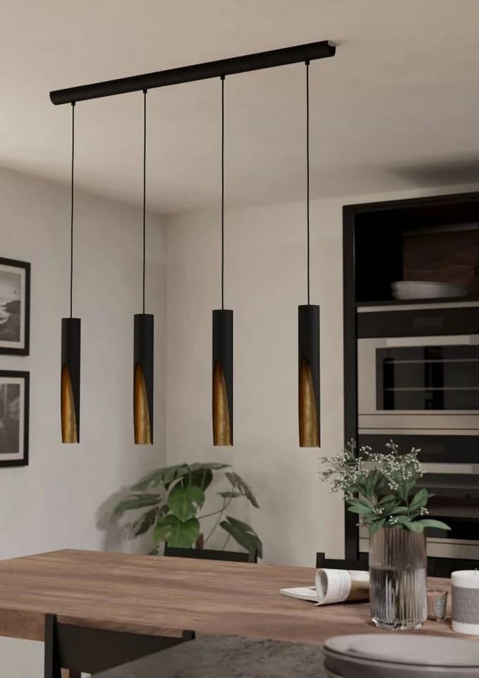 EGLO Hängeleuchte BARBOTTO Schwarz/Gold LED - Bild 5