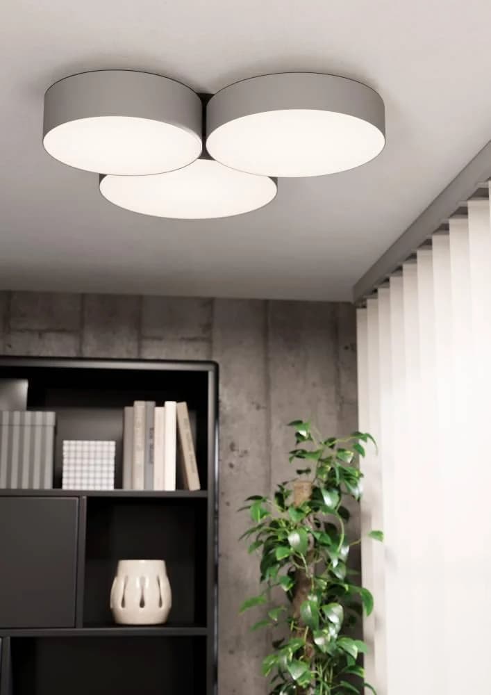 EGLO connect Smart-LED-Deckenleuchte Barbano-Z Grau Smart Home