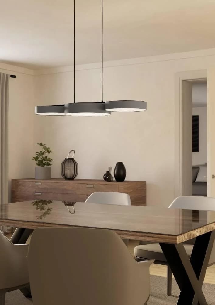 EGLO Hängeleuchte BARBANO-Z Grau LED Smart Home