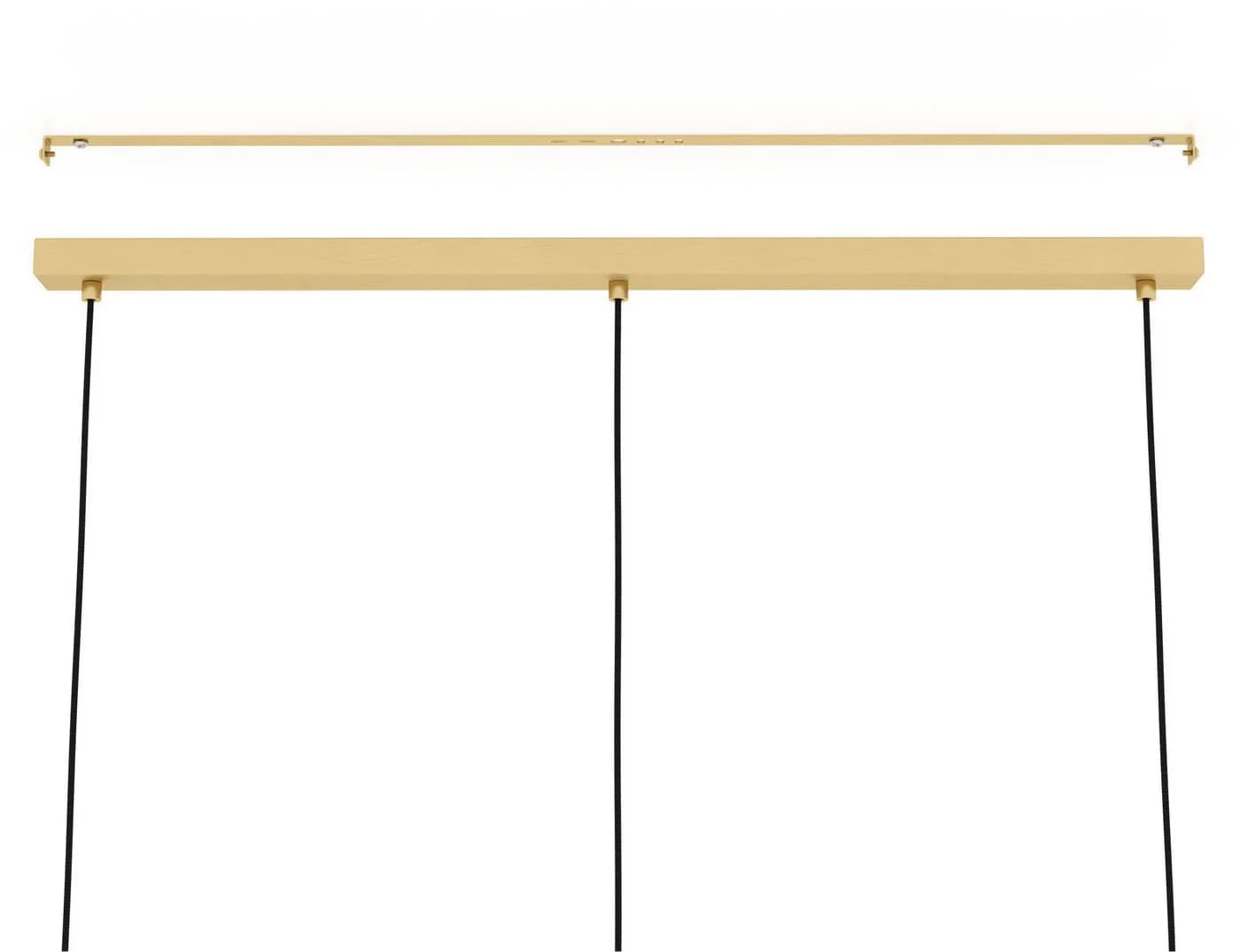 Hängelampe Caprarola 90 cm Sandfarben 3-flg. Glas - Bild 5