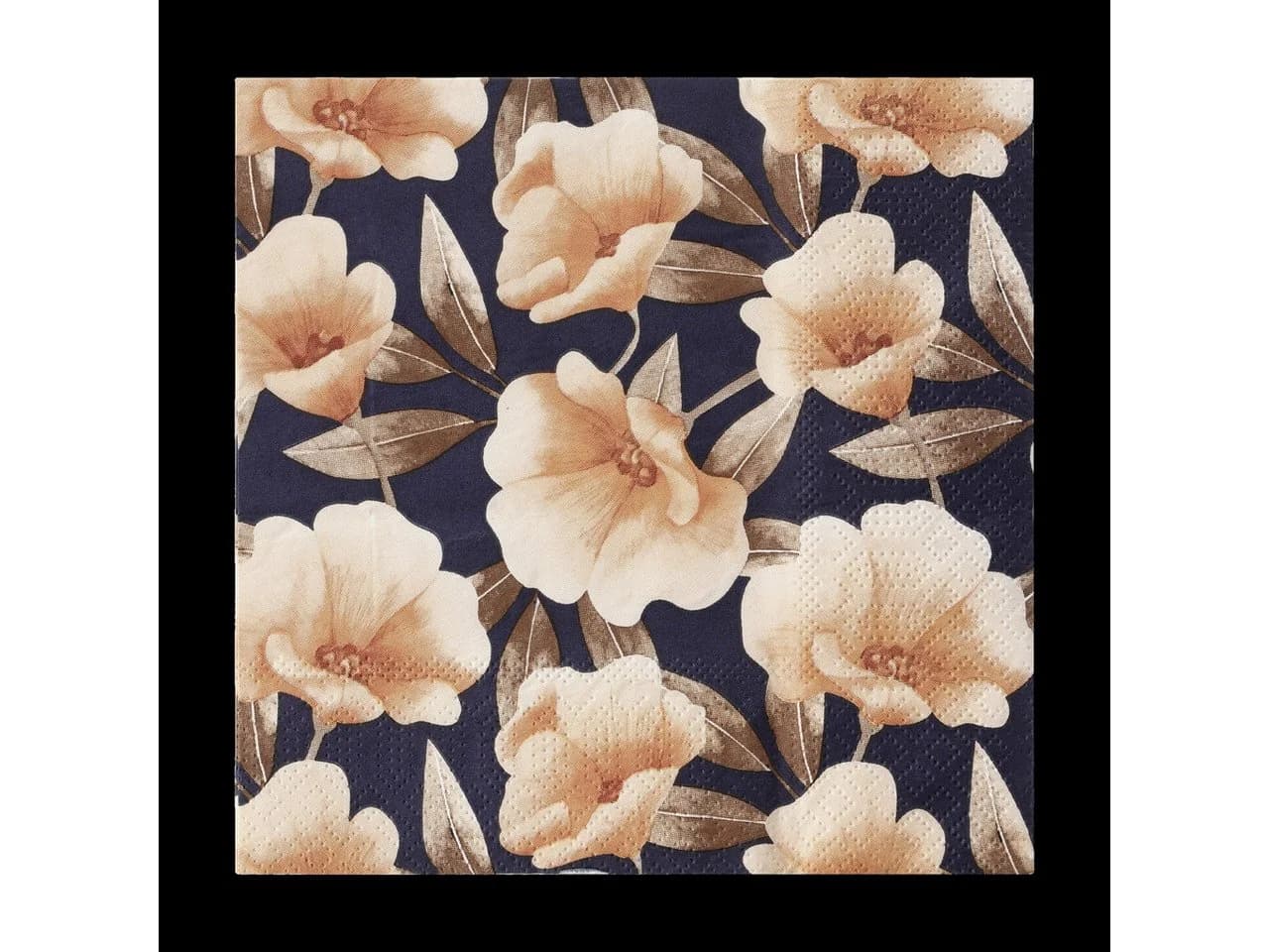 EGLO Papierservietten Motiv Blüten Mahuli Blau Apricot 20er Pack - Bild 2