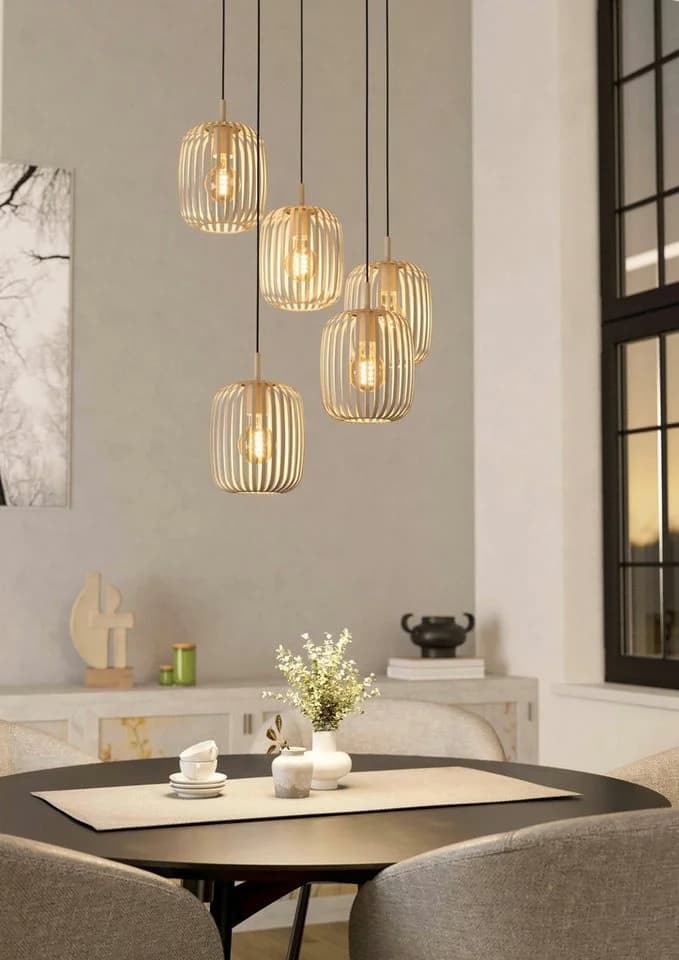EGLO Pendelleuchte ROMAZZINA Sandfarben Stahl Modern