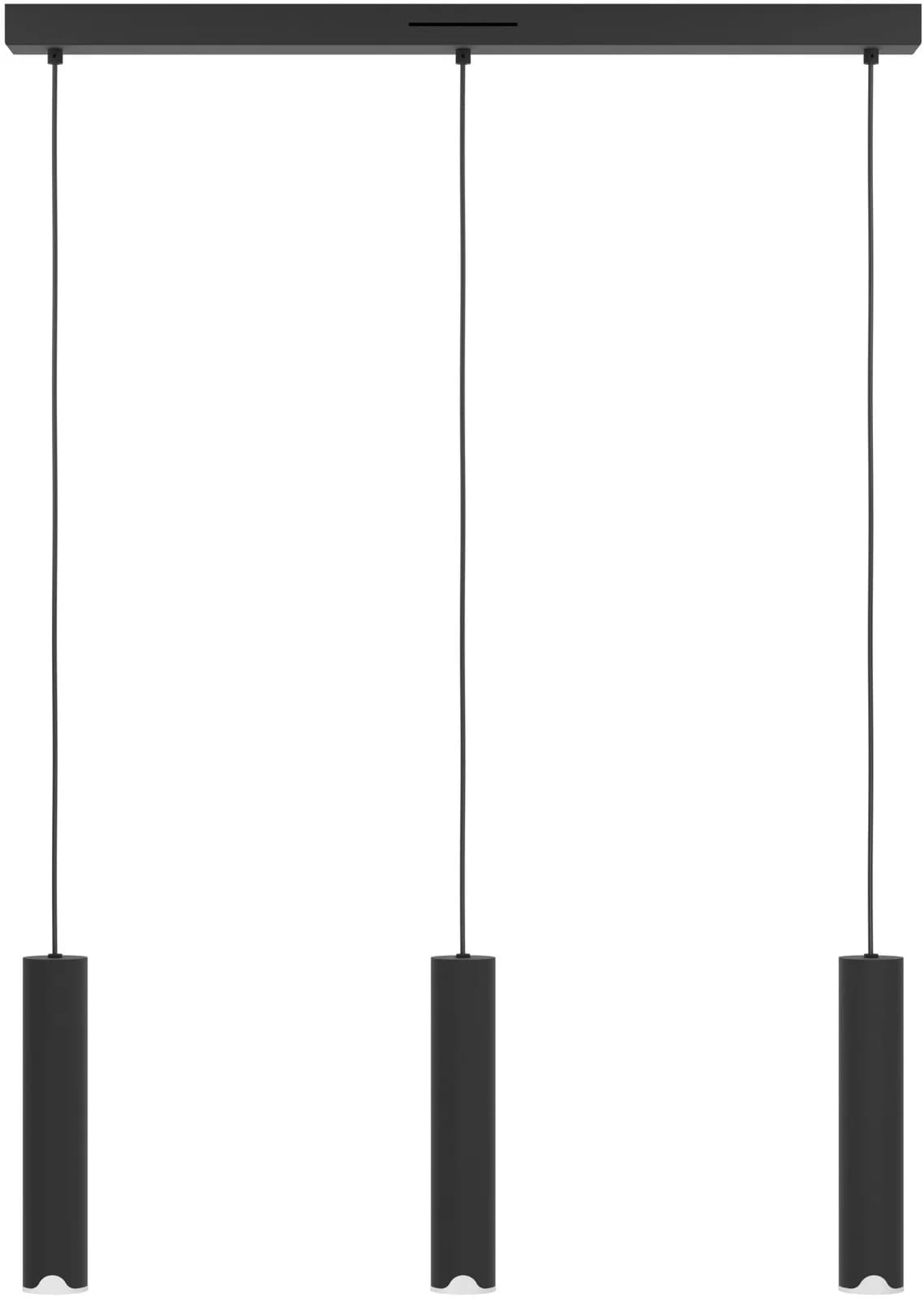 EGLO connect LED-Hängeleuchte Balamorta-Z, 3-fl., schwarz, RGB