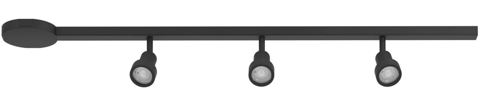 EGLO Deckenleuchte EASYT SET 3 SPOTS System schwarz