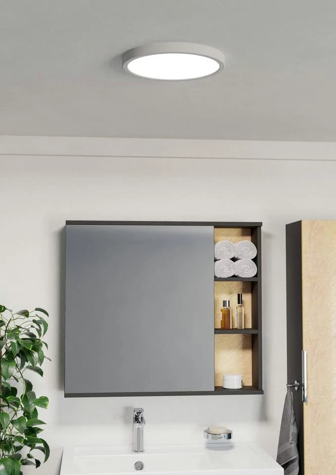 EGLO Fueva 6 LED Deckenleuchte Weiß IP44 CCT