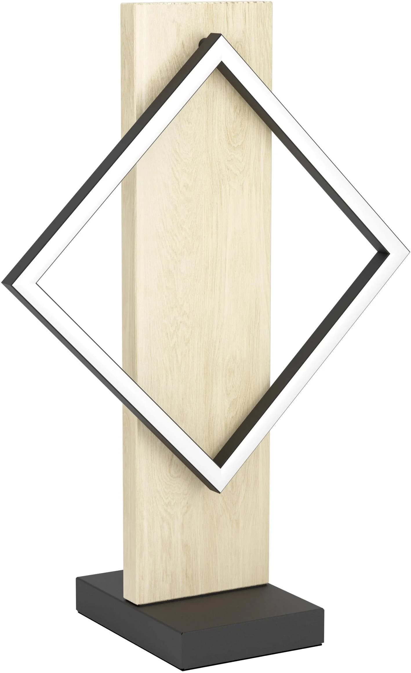 EGLO Tischleuchte BOYAL Stahl Holz LED 1x13W IP20 Schwarz Braun