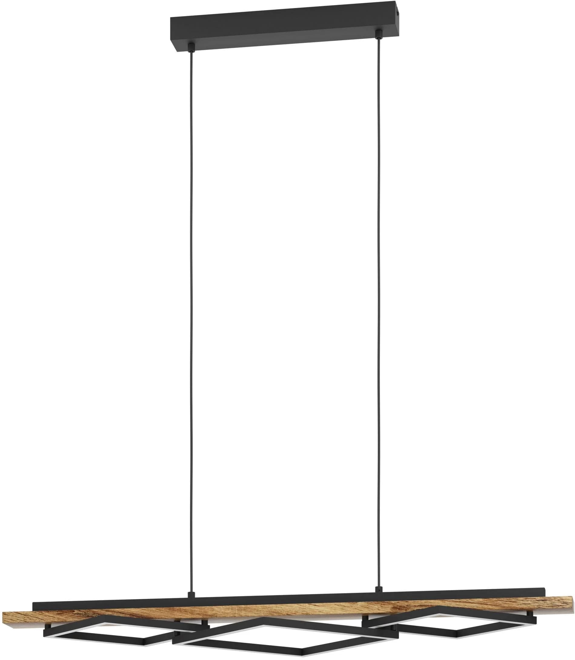 EGLO BOYAL Pendelleuchte Schwarz Braun LED
