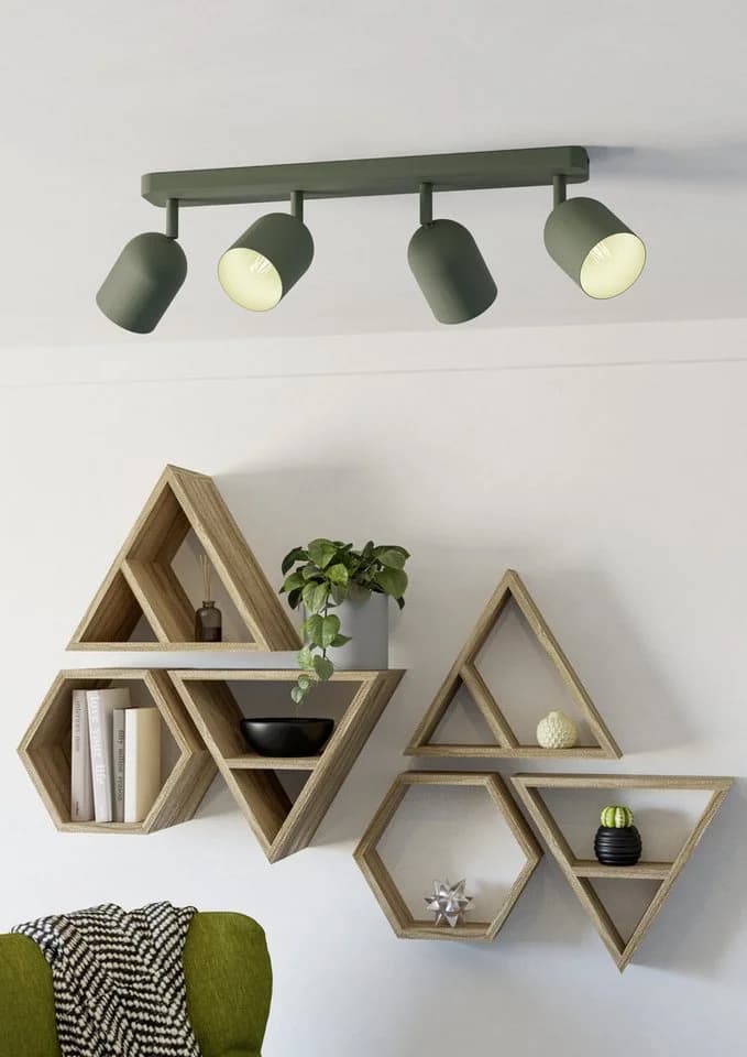 EGLO LED Deckenstrahler Tilston Grün 4er Spot