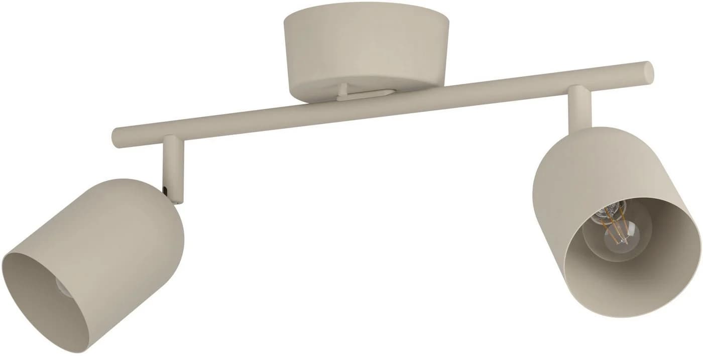 EGLO Deckenspot TILSTON Spotlampe Stahl Sandfarben 2x E14 - Bild 3